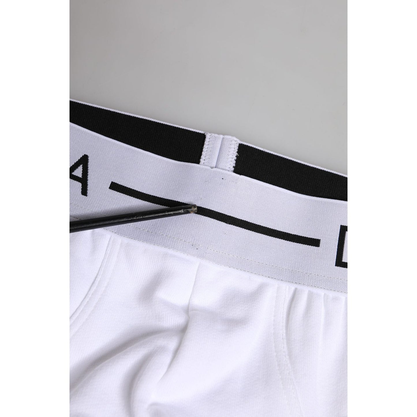 Dolce & Gabbana White Cotton Stretch Regular Brief Underwear BIK1735-4