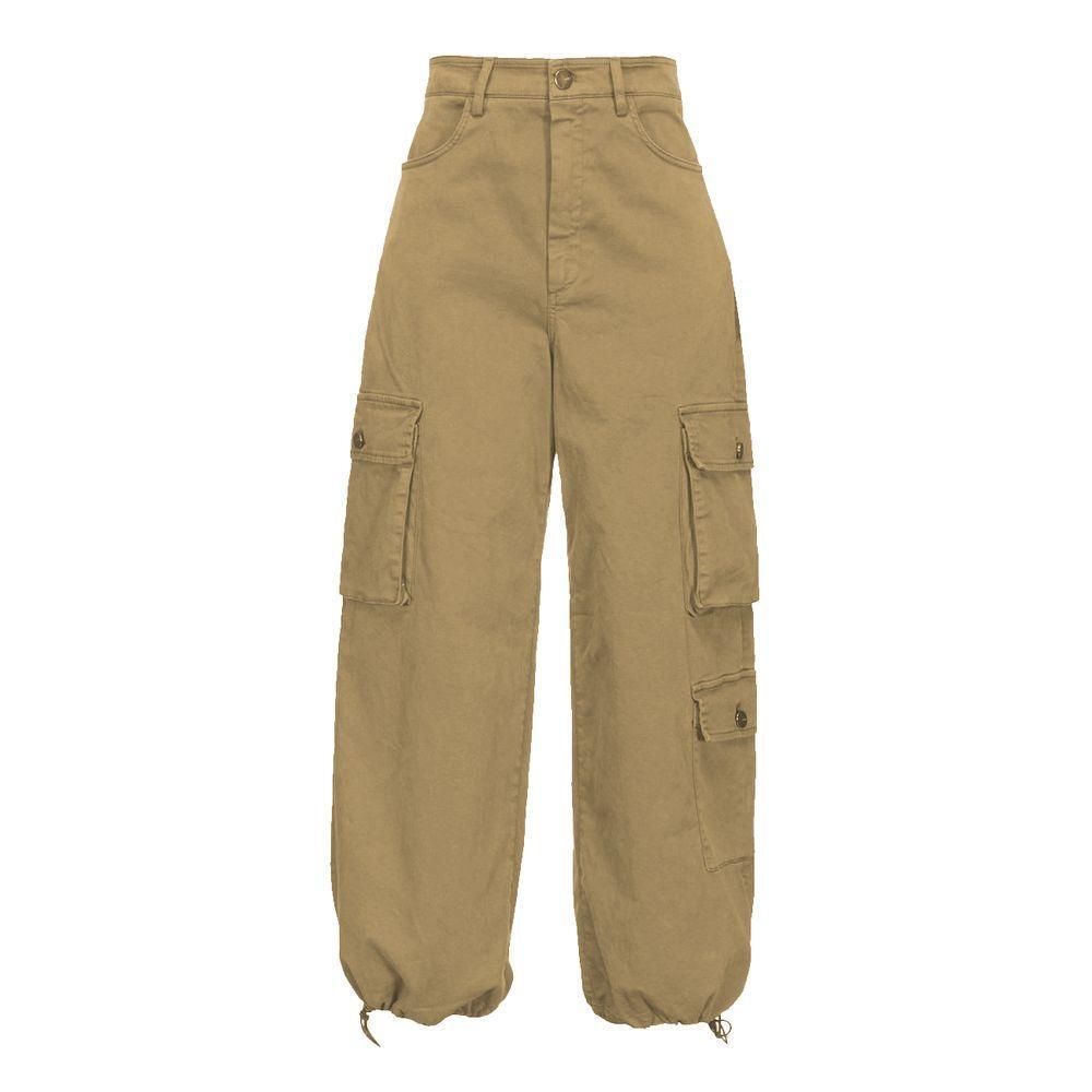 PINKO Beige Cotton Jeans & Pant PI-15086-IT42|M