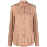PINKO Beige Silk Women Shirt PI-14253-IT38|XS