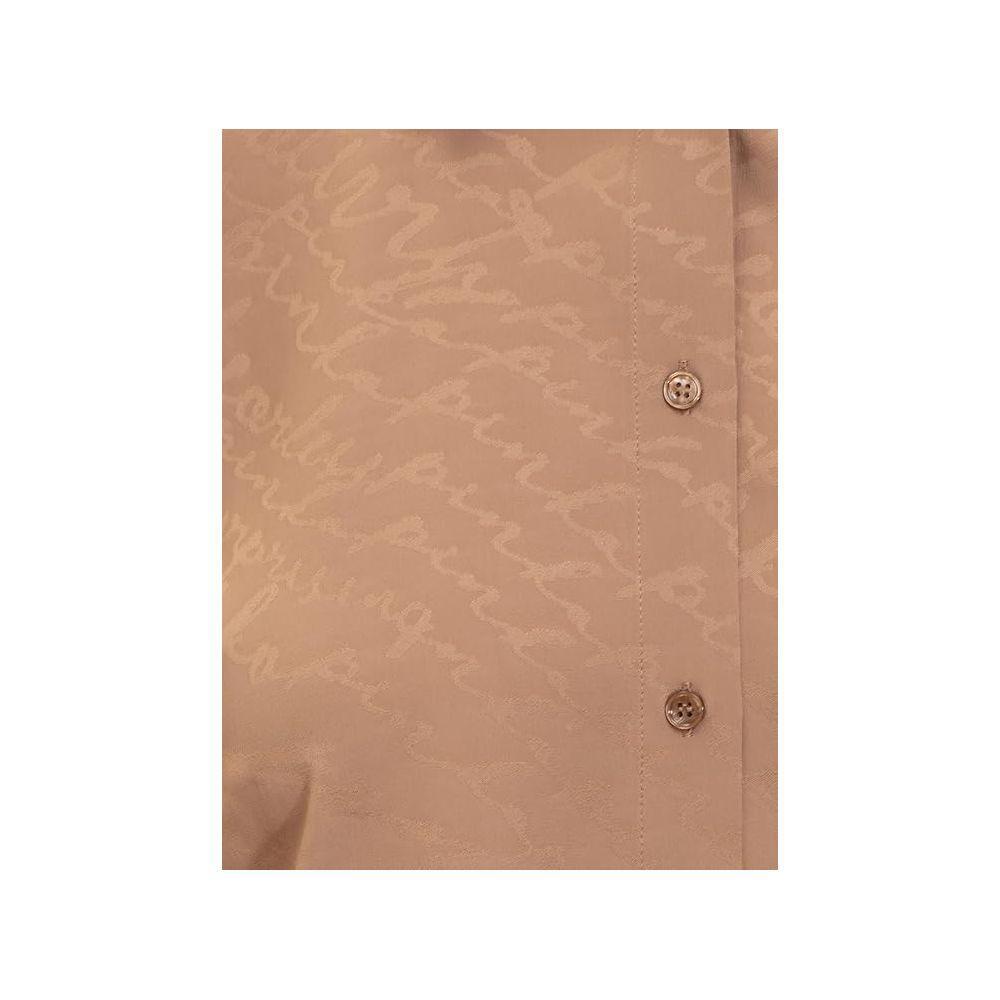 PINKO Beige Silk Women Shirt PI-14253-IT38|XS