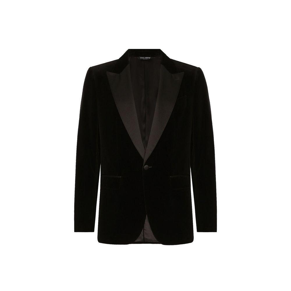 Dolce & Gabbana Tuxedo Velvet Jacket DO-8827811528916-IT52 | XL