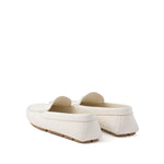 Prada Logo Leather Loafers