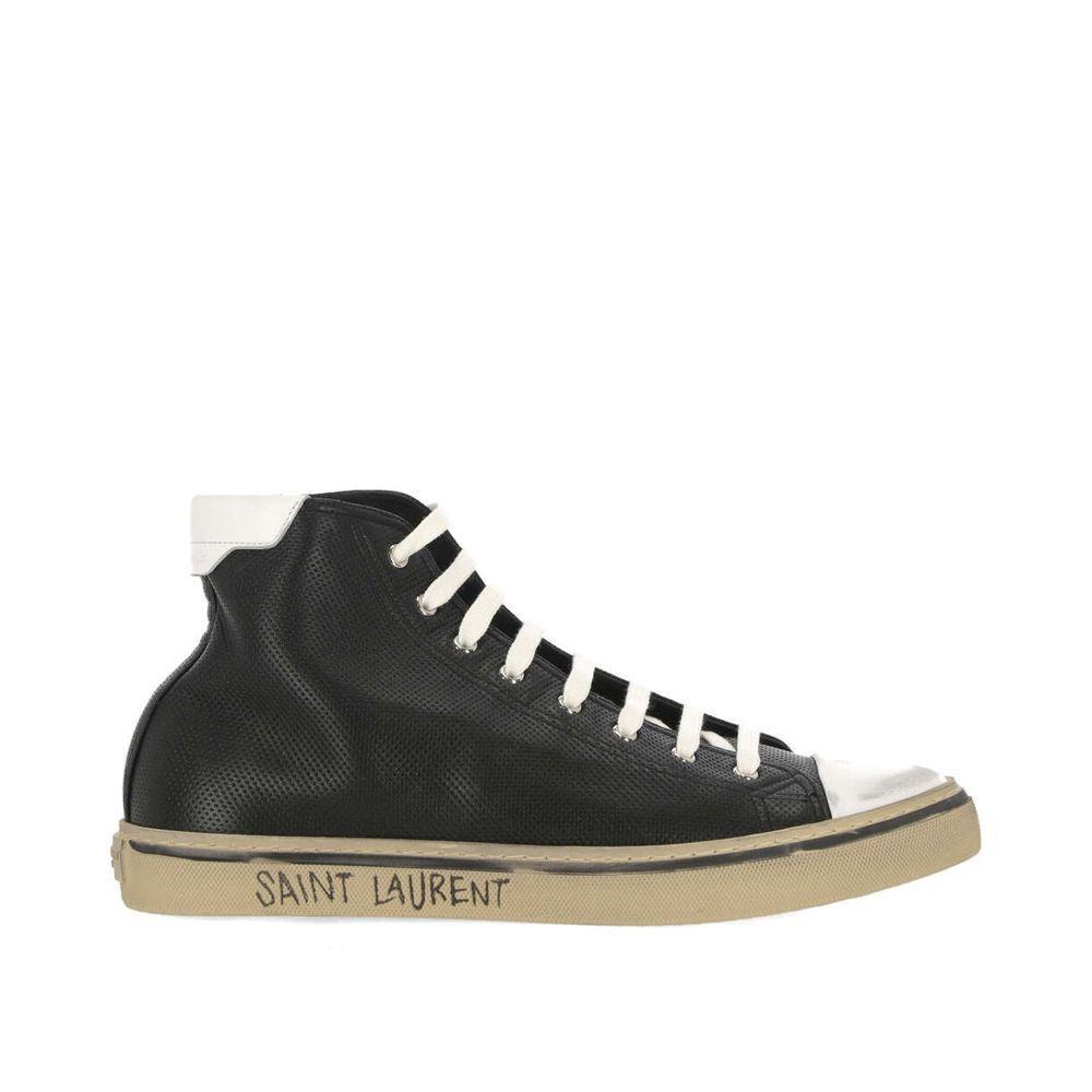 Saint Laurent Malibu Leather Sneakers SA-8735570428116-EU41/US8
