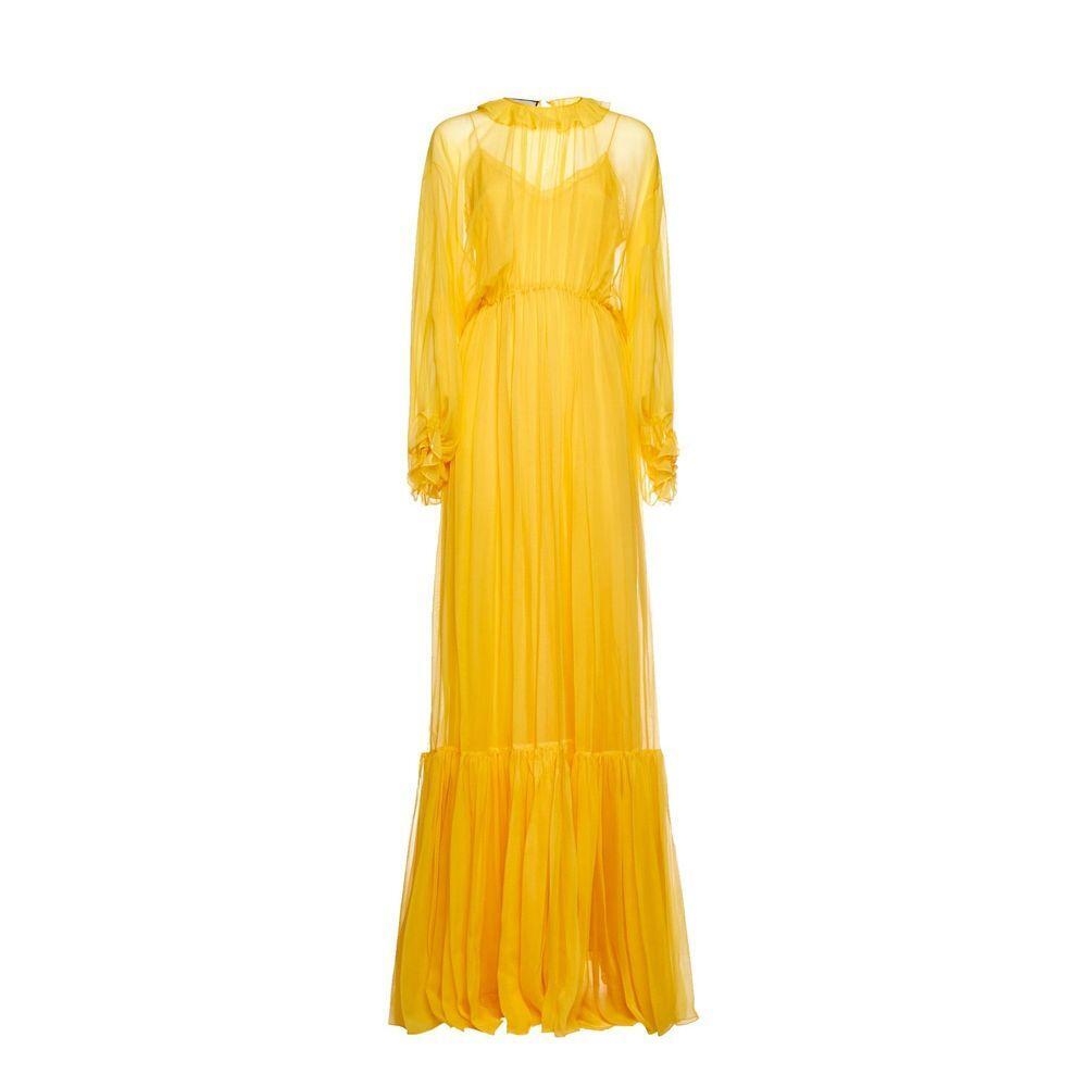 Gucci Silk Long Dress GU-8736428392660-40