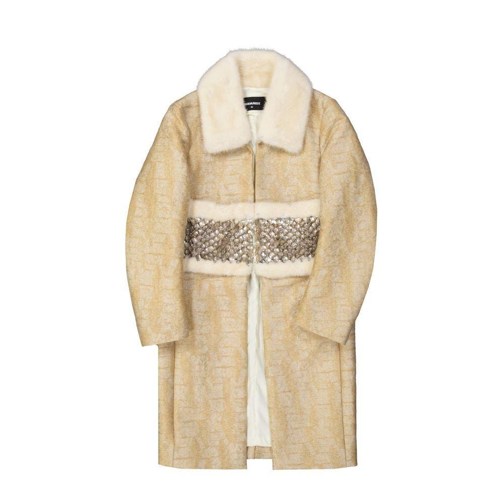 Dsquared² Crystal Embellished Coat DS-8736369246420-40