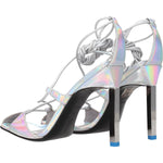 The Attico Gray Leather Stiletto Heels Sandals TH-8547286909193-EU37/US7