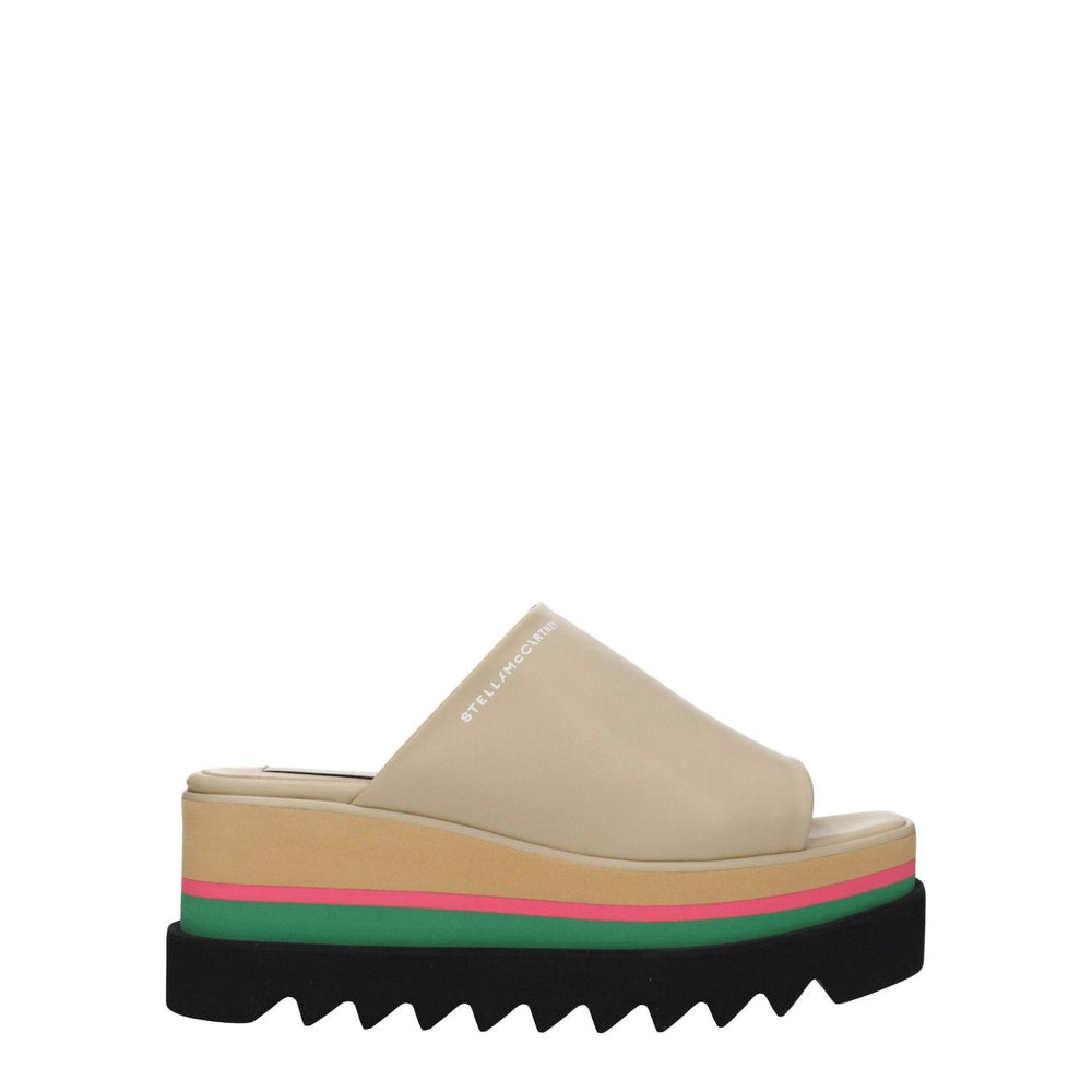 Stella McCartney Beige Leather Slippers Sandals ST-8547462381833-EU37.5/US7.5