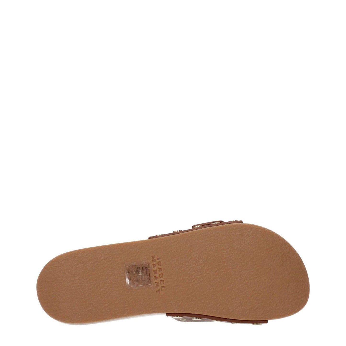 Isabel Marant Brown Leather Slippers Sandals IS-9288802730249-EU35/US5