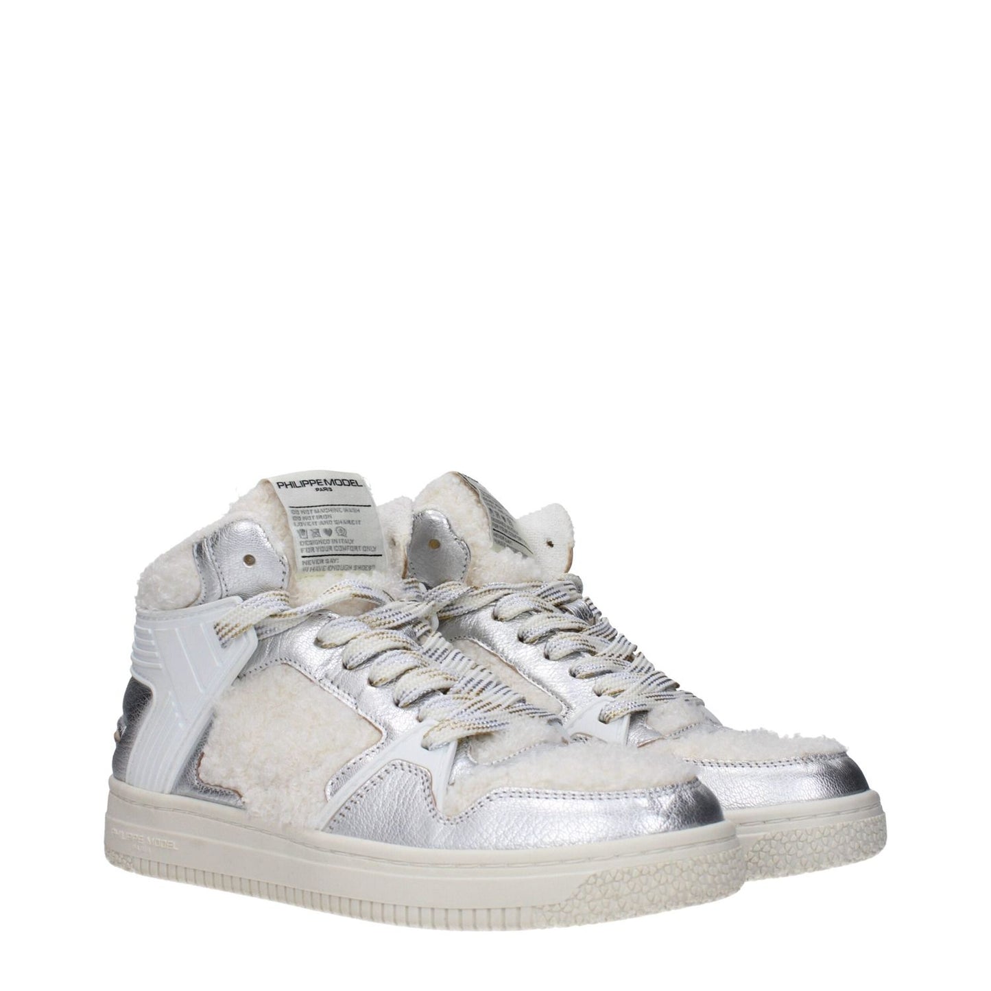 Philippe Model Gray Leather High Tops PH-15068724297993-EU37/US7