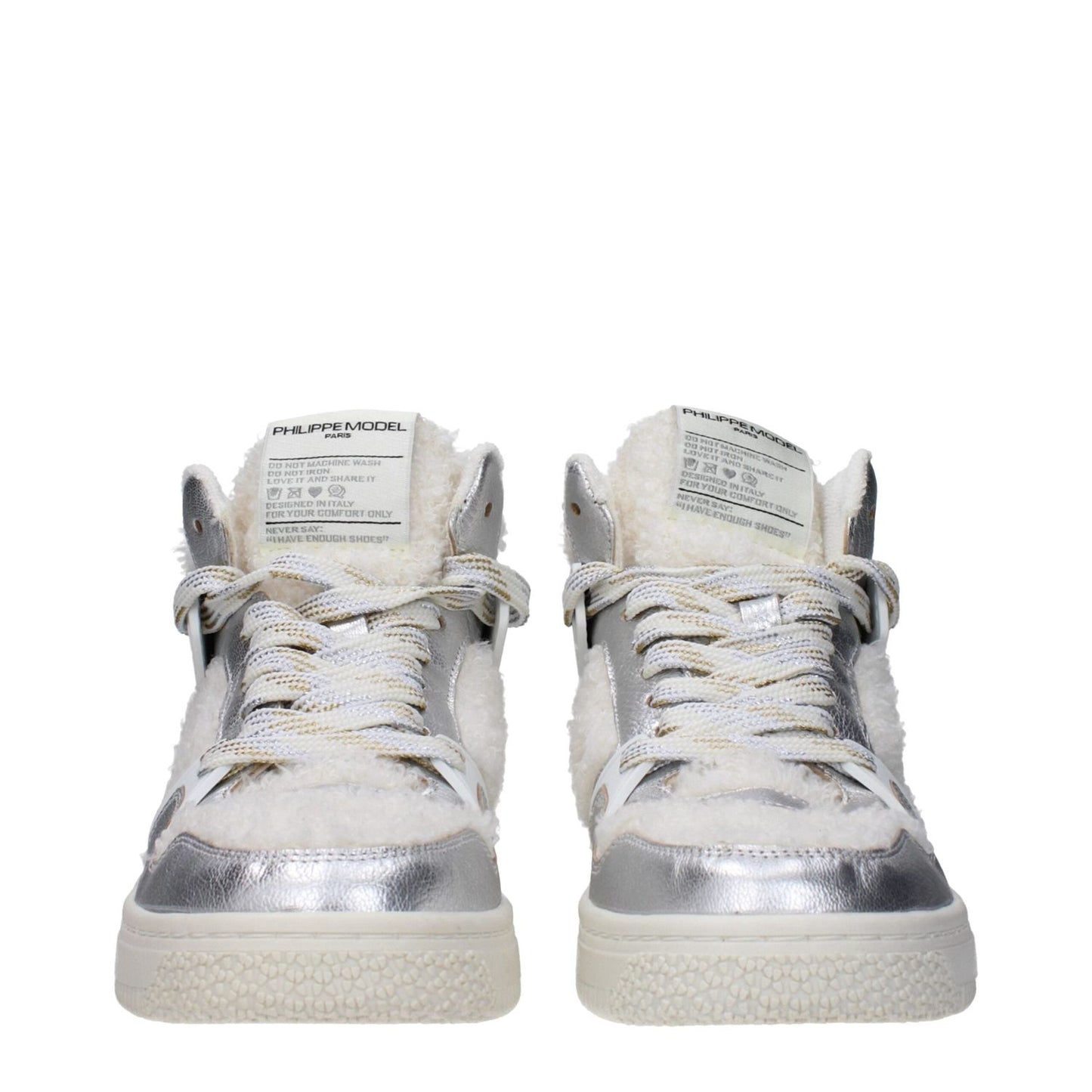 Philippe Model Gray Leather High Tops PH-15068724297993-EU37/US7