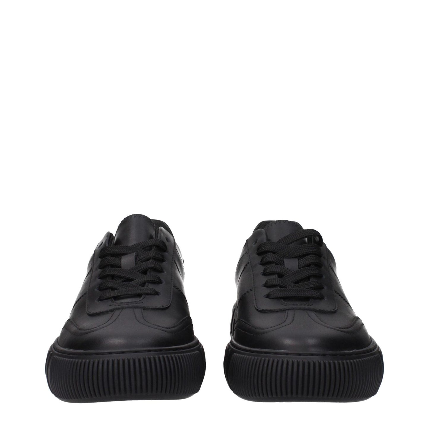 Versace Black Leather Low Tops VE-15201373061385-EU40/US7
