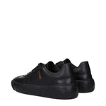 Versace Black Leather Low Tops VE-15201373061385-EU40/US7