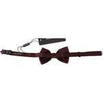 Dolce & Gabbana Silk Polka Dot Adjustable Neck Bow Tie Papillon Bow Tie