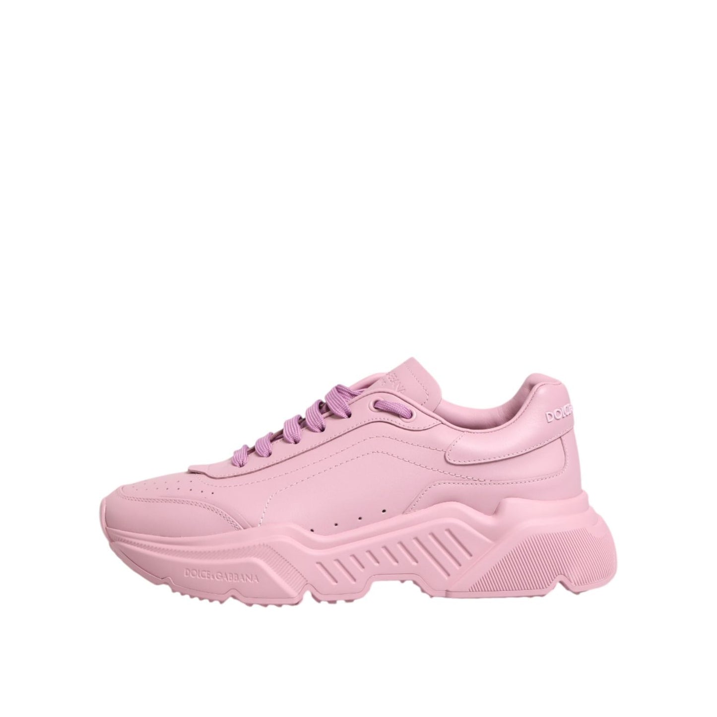 Dolce & Gabbana Pink Leather Daymaster Low Top Sneakers Shoes MV7784-41