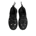 Dolce & Gabbana Black Low Top Lace Up Trekking Sneakers Shoes MV7787-39.5