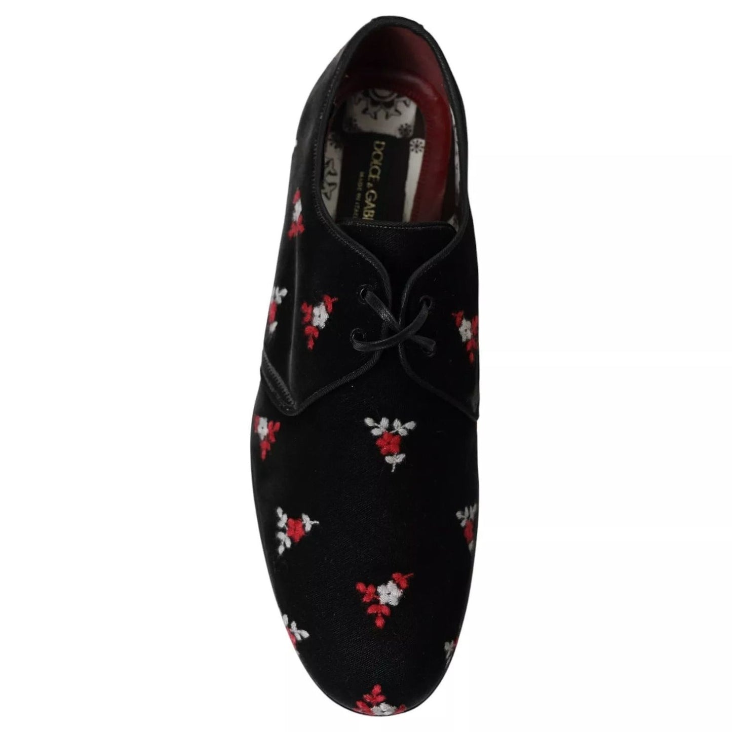 Dolce & Gabbana Black Floral Velvet Formal Dress MV5407-43.5