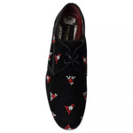 Dolce & Gabbana Black Floral Velvet Formal Dress MV5407-43.5