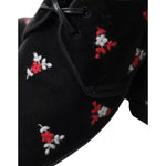 Dolce & Gabbana Black Floral Velvet Formal Dress MV5407-43.5