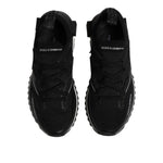 Dolce & Gabbana Black SORRENTO Lace Up Men Sneakers Shoes MV7849-44.5