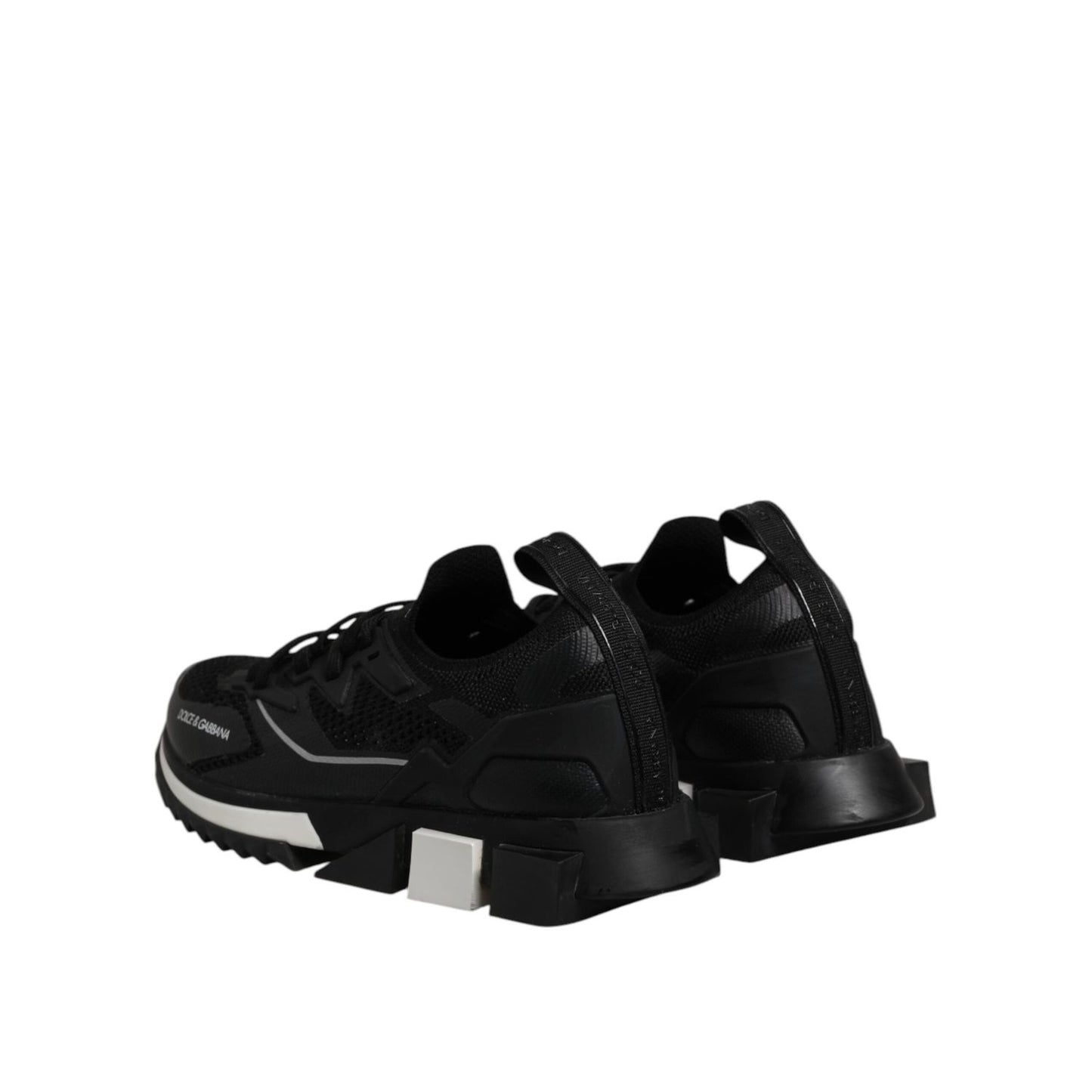 Dolce & Gabbana Black SORRENTO Lace Up Men Sneakers Shoes MV7849-44.5