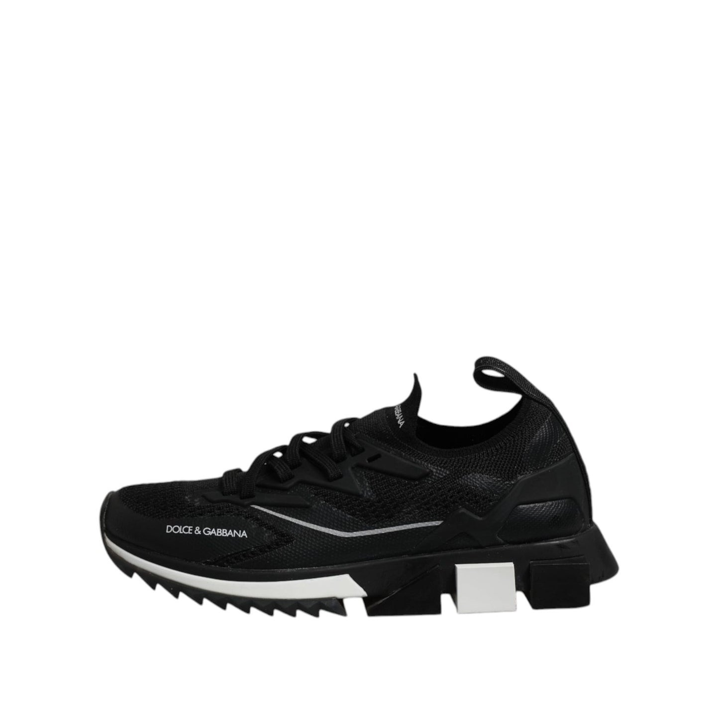 Dolce & Gabbana Black SORRENTO Lace Up Men Sneakers Shoes MV7849-44.5