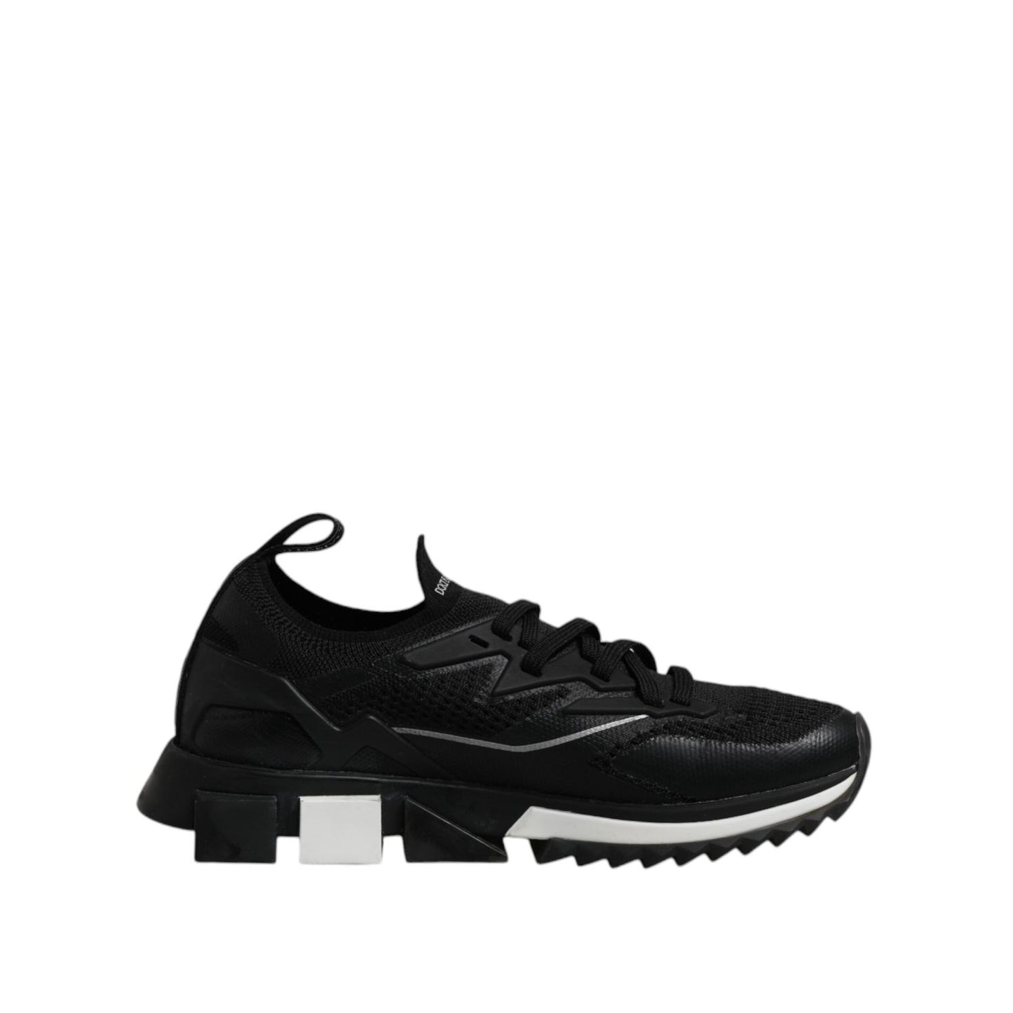 Dolce & Gabbana Black SORRENTO Lace Up Men Sneakers Shoes MV7849-44.5