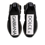 Dolce & Gabbana Black Sorrento Slip On Low Top Sneakers Shoes LA12774-37