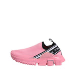 Dolce & Gabbana Pink Sorrento Low Top Women Sneakers Shoes LA12781-36.5