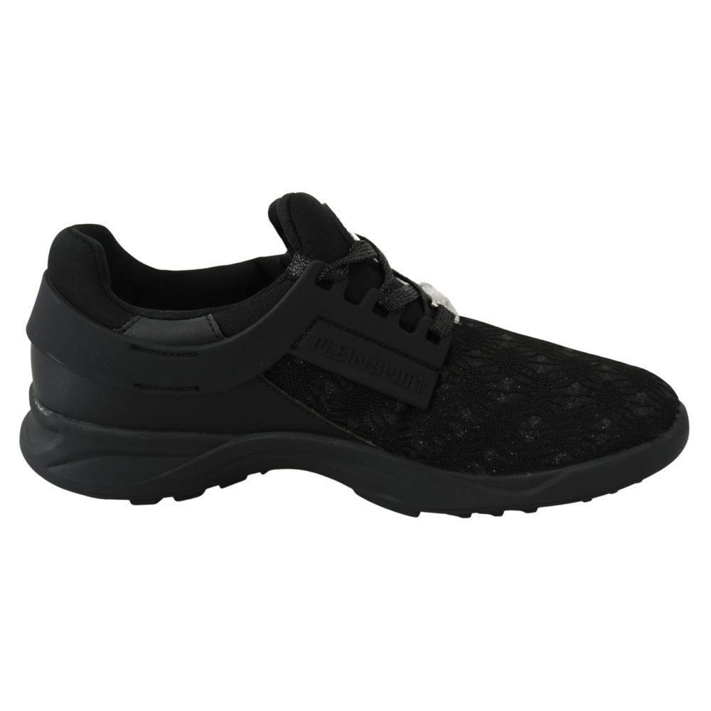 Plein Sport Black Polyester Sneaker PL-1364-EU38/US8