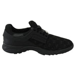 Plein Sport Black Polyester Sneaker PL-1364-EU38/US8