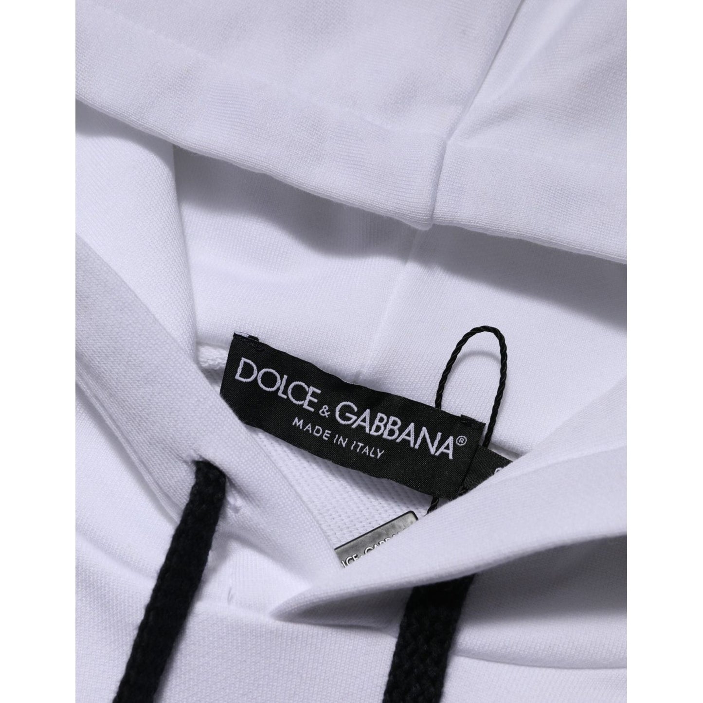 Dolce & Gabbana White Sacred Heart Hooded Sweatshirt Sweater TSH90618-48