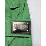 Dolce & Gabbana Green Cotton High Waist Cargo Trouser Pants PAN75579-38