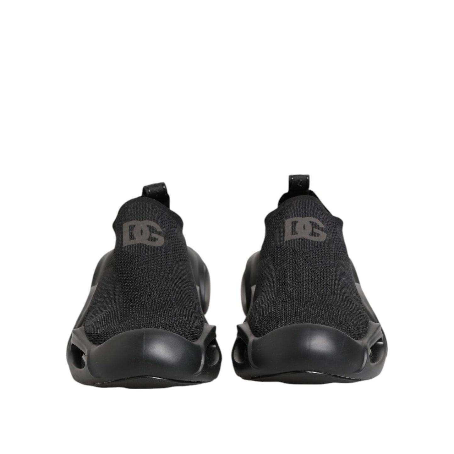 Dolce & Gabbana Black Slip On Wave Low Top Men Sneaker Shoes MV7329-43