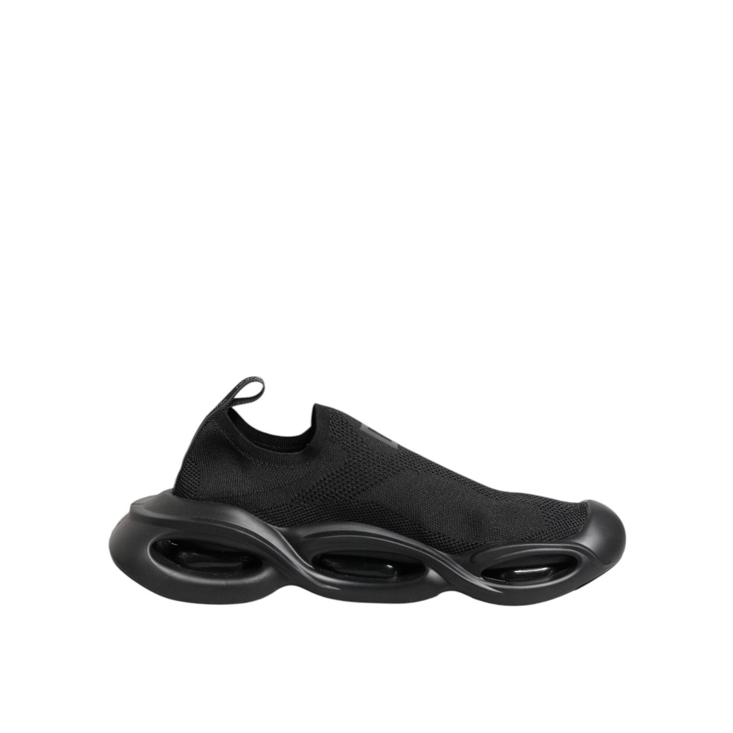 Dolce & Gabbana Black Slip On Wave Low Top Men Sneaker Shoes MV7329-43