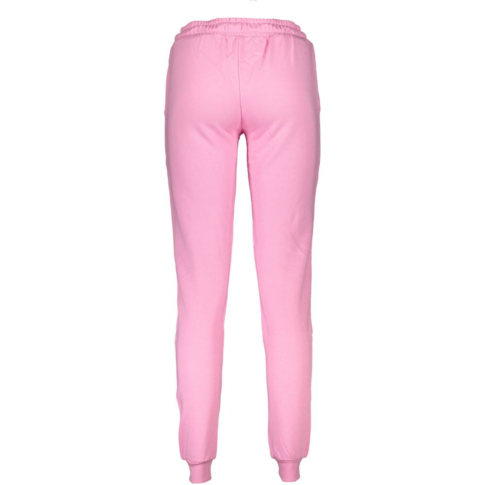 Cavalli Class Pink Cotton Pant