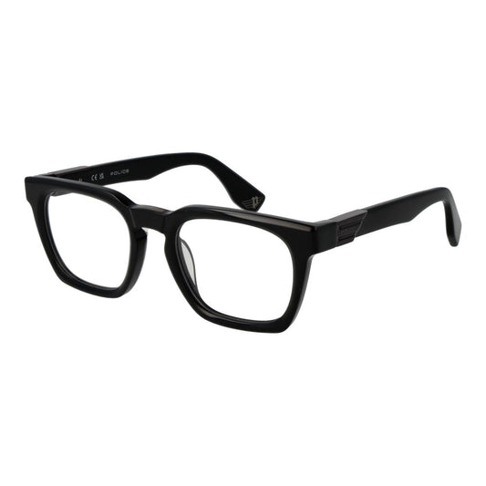 Police Black Cellulose Acetate Glasses (Frames)