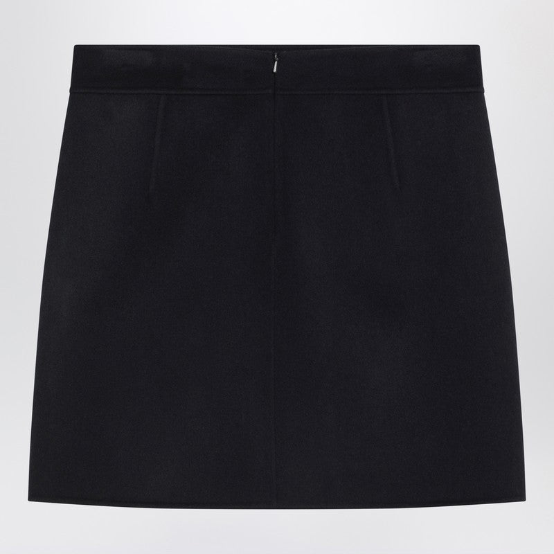 S Max Mara Mini skirt in midnight blue wool AIDACO/R_MAXS-081_102