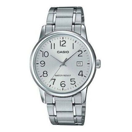 CASIO COLLECTION Mod. DATE STEEL - SILVER WATCHES