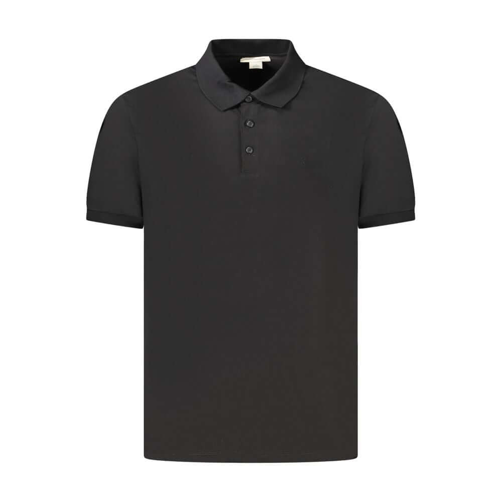 Calvin Klein Black Cotton Men Polo Shirt