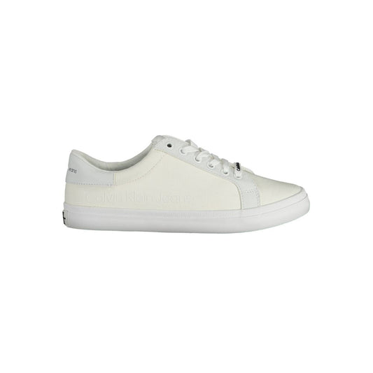 Calvin Klein White Cotton Sneaker
