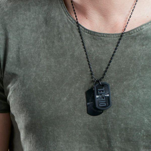 DIESEL JEWELS Mod. STEEL Necklace DIESEL JEWELS Dim Gray