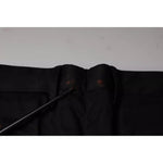 Dolce & Gabbana Black Cotton Stretch Skinny Men Dress Pants PAN75581-56