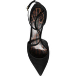 Dolce & Gabbana Black Suede Ankle Strap Heels Pumps Shoes LA8764-39