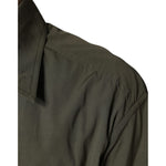 Dolce & Gabbana Military Green Cotton Bend Collared Coat Jacket JKT41245-40