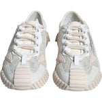 Dolce & Gabbana White Lace NS1 Low Top Sneaker Sports Shoes LA11721-41.5