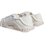 Dolce & Gabbana White Lace NS1 Low Top Sneaker Sports Shoes LA11721-41.5