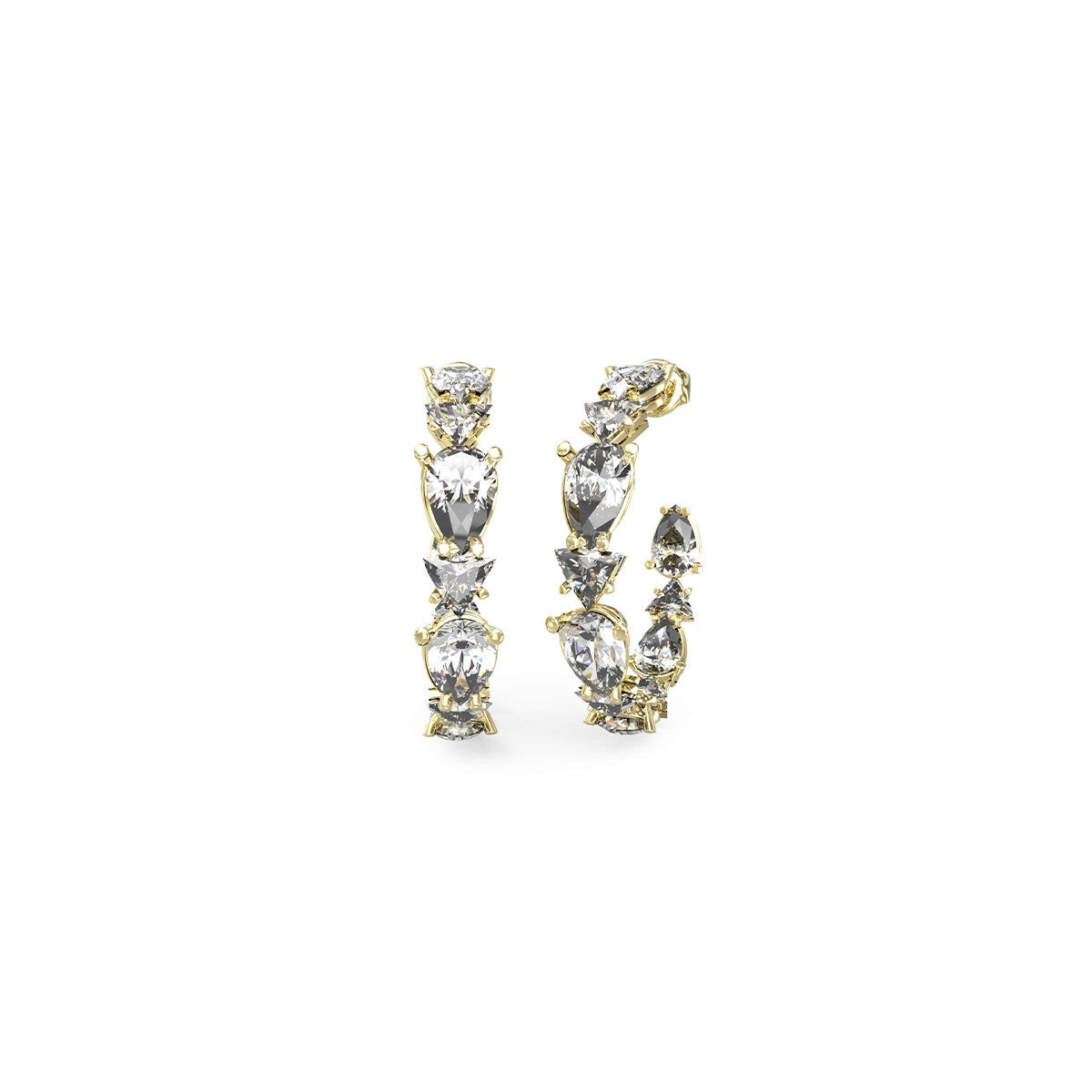 GUESS JEWELS JEWELRY Mod. JUBE04409JWYGT-U gold earrings with gemstones.