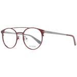 Guess Red Men Glasses Frame - Aviator style metal frames with red color, full-rim and spring hinge.