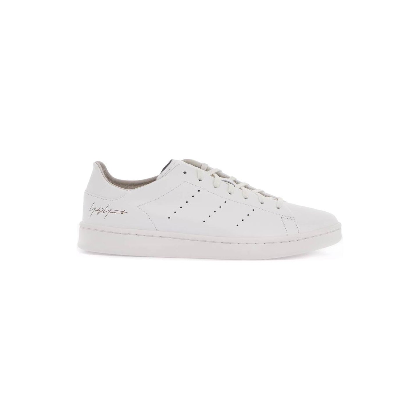 Y-3 white leather sneakers with minimalist design Sneakers Y-3 Light Gray