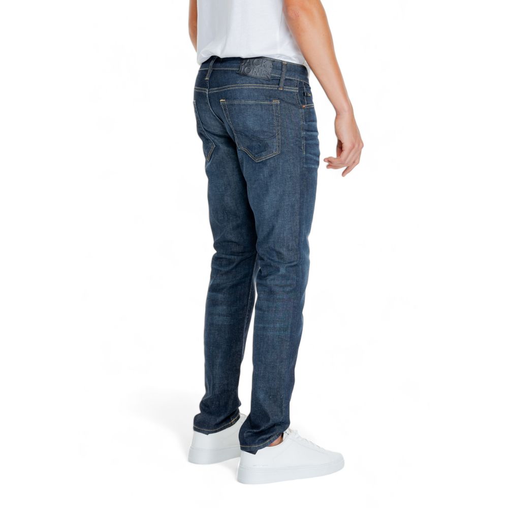 Jack Jones Blue Cotton Relaxed Fit Jeans